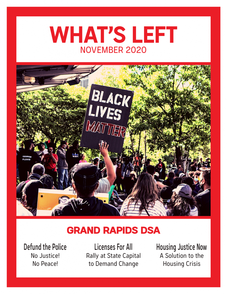 Cover of What's Left Issue #1 - November 2020